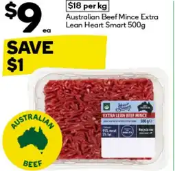 Woolworths Australian Beef Mince Extra Lean Heart Smart offer