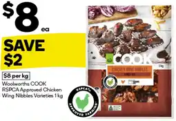 Woolworths Woolworths COOK RSPCA Approved Chicken Wing Nibbles Varieties offer