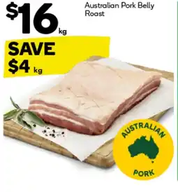 Woolworths Australian Pork Belly Roast offer