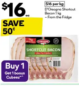 Woolworths D'Orsogna Shortcut Bacon offer