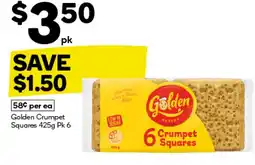 Woolworths Golden Crumpet Squares offer