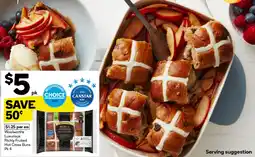 Woolworths Woolworths Luxurious Richly Fruited Hot Cross Buns Pk 4 offer