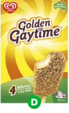 Woolworths Streets Golden Gaytime offer