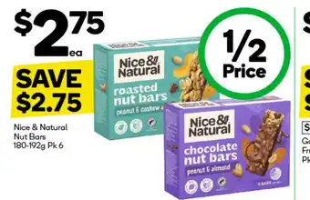 Woolworths Nice & Natural Nut Bars offer