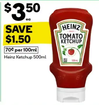 Woolworths Heinz Ketchup offer