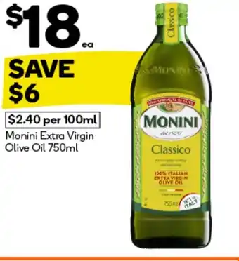 Woolworths Monini Extra Virgin Olive Oil offer