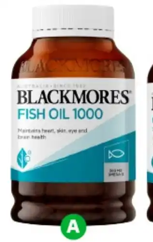 Woolworths Blackmores Fish Oil 1000mg Capsules offer