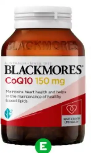 Woolworths Blackmores CoQ10 150mg Capsules offer