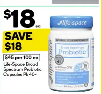 Woolworths Life-Space Broad Spectrum Probiotic offer