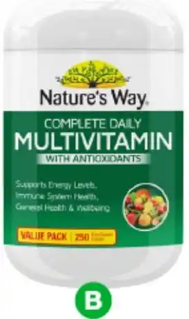 Woolworths Nature's Way Daily Multivitamin Tablets offer