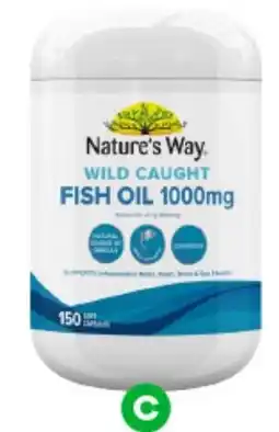 Woolworths Nature's Way Wild Caught Fish Oil 1000mg Capsules offer