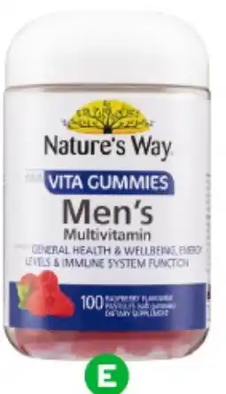 Woolworths Nature's Way Vita Gummies Men's Multivitamin offer