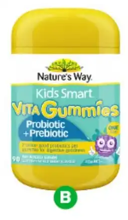 Woolworths Nature's Way Kids Smart Vita Gummies Probiotic & Prebiotic offer