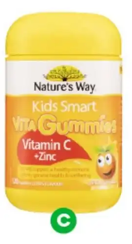 Woolworths Nature's Way Kids Smart Vita Gummies Vitamin C + Zinc offer