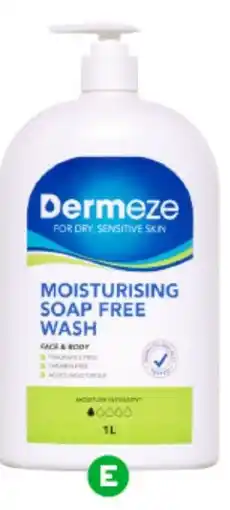 Woolworths Dermeze Soap Free Face & Body Wash offer