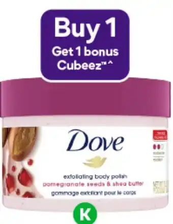 Woolworths Dove Exfoliating Body Polish Pomegranate & Shea Butter offer