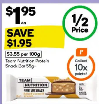 Woolworths Team Nutrition Protein Snack Bar offer