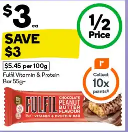 Woolworths Fulfil Vitamin & Protein Bar offer