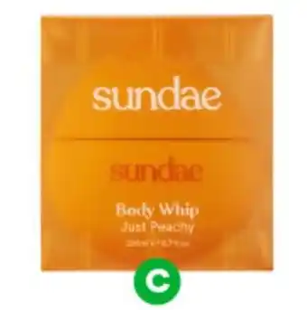 Woolworths Sundae Body Whip Just Peachy offer