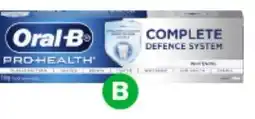 Woolworths Oral-B Pro-Health Complete Defence System Whitening Toothpaste offer