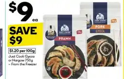 Woolworths Just Cook Gyoza or Hargow offer