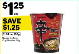 Woolworths Nongshim Shin Cup Noodles offer