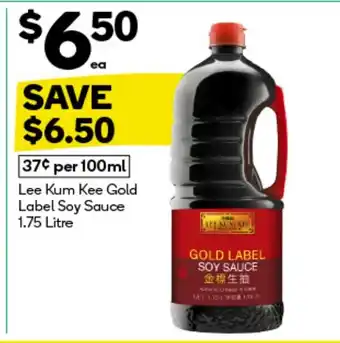 Woolworths Lee Kum Kee Gold Label Soy Sauce offer