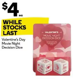 Woolworths Valentine's Day Movie Night Decision Dice offer