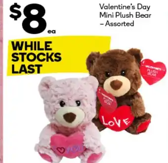 Woolworths Valentine's Day Mini Plush Bear offer