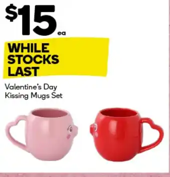 Woolworths Valentine's Day Kissing Mugs Set offer