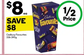 Woolworths Cadbury Favourites offer