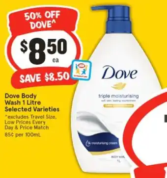 IGA Dove Body Wash offer