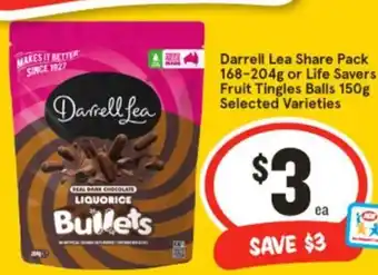 IGA Darrell Lea Share Pack offer