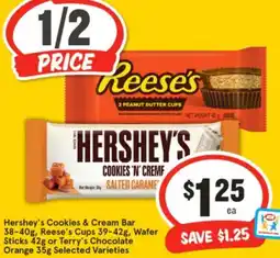 IGA Reese's Hershey's Cookies & Cream Bar offer