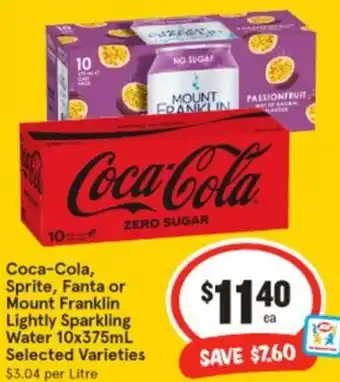 IGA Coca-Cola Mount Franklin offer