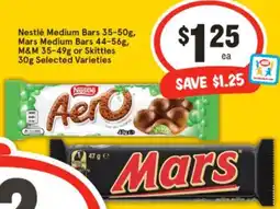 IGA Nestlé Medium Bars Mars Medium Bars offer