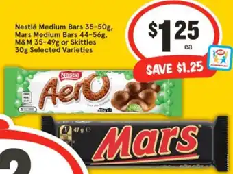 IGA Nestlé Medium Bars Mars Medium Bars offer