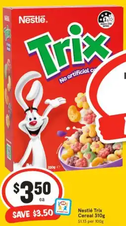 IGA Nestlé Trix Cereal offer