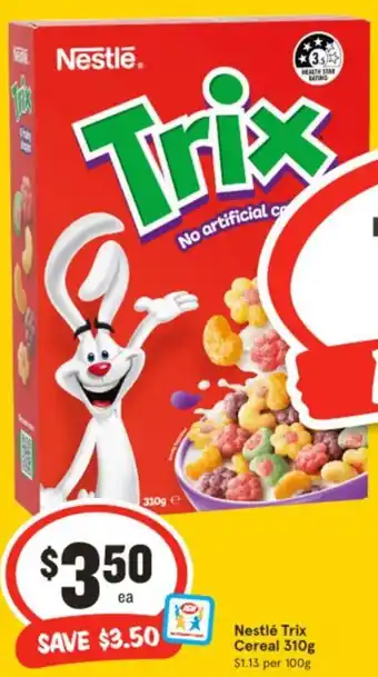 IGA Nestlé Trix Cereal offer