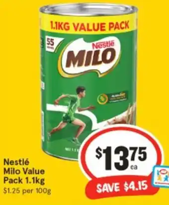 IGA Nestle Milo Value offer