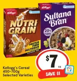 IGA Kellogg's Cereal offer