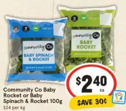 IGA Community Co Baby Rocket or Baby Spinach & Rocket offer