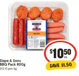 IGA Slape & Sons BBQ offer