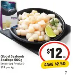 IGA Global Seafoods Scallops offer