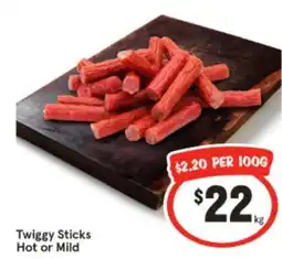 IGA Twiggy Sticks Hot or Mild offer