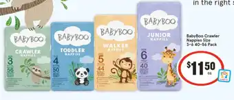 IGA BabyBoo Crawler Nappies offer