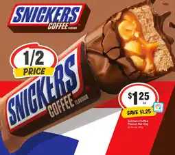 IGA Snickers Coffee Flavour Bar offer