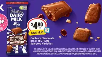 IGA Cadbury Chocolate Block offer