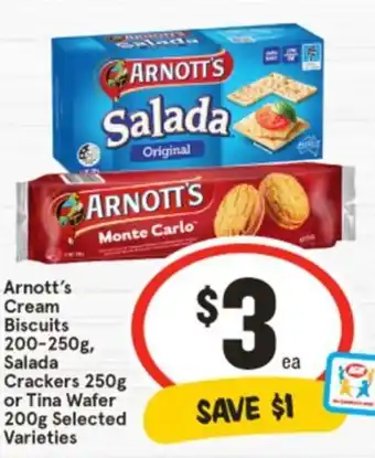 IGA Arnott's Cream Biscuits offer