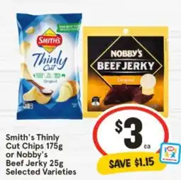 IGA Smith's Thinly Cut Chips  or Nobby's offer